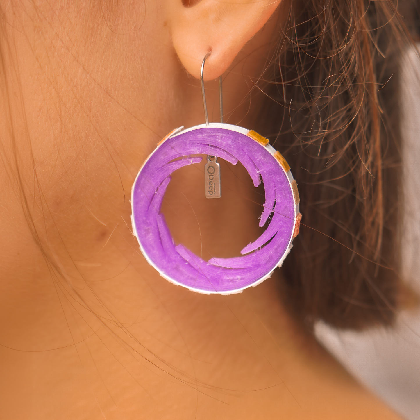 Elegant Purple Earring